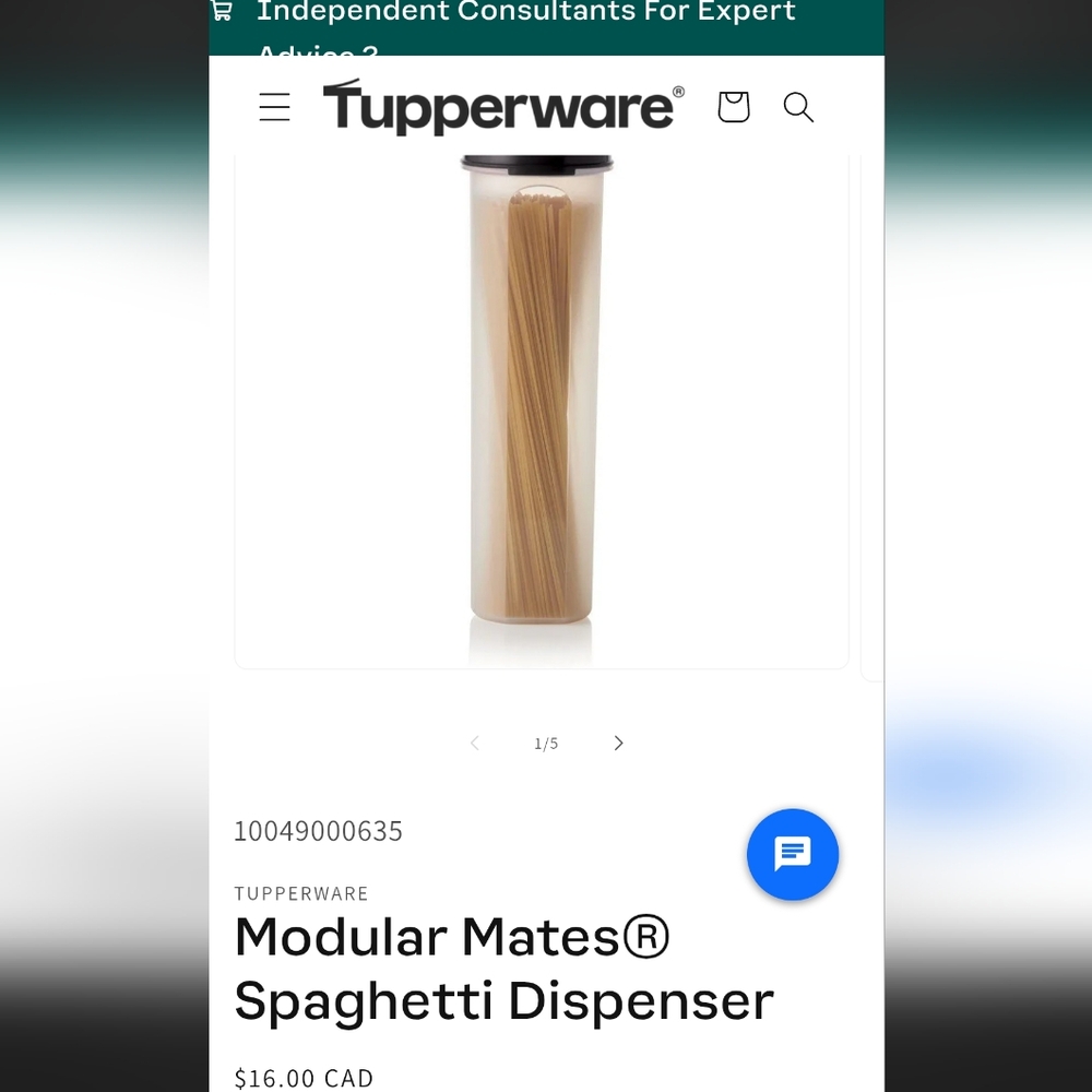 Tupperware Speghetti Dispenser